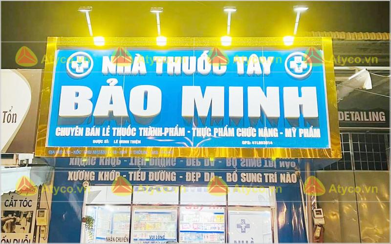 làm bảng hiệu nhà thuốc tây gia lai