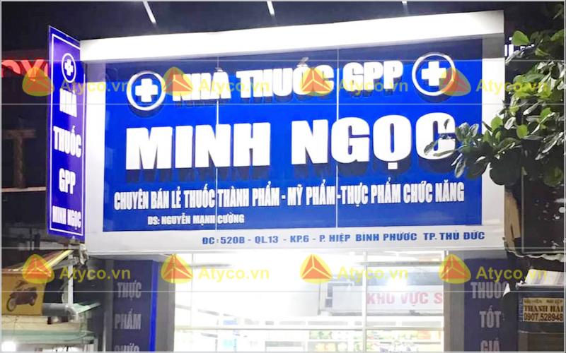 làm bảng hiệu nhà thuốc tây gia lai