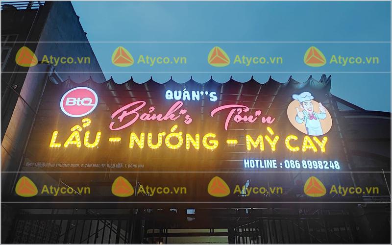 giá bảng hiệu đèn Led tại gia lai