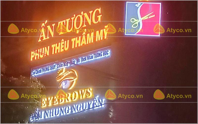 bảng hiệu thẩm mỹ viện gia lai