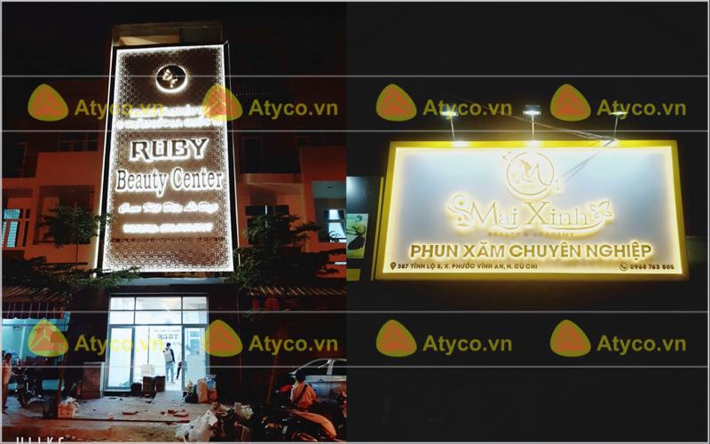 bảng hiệu thẩm mỹ viện gia lai