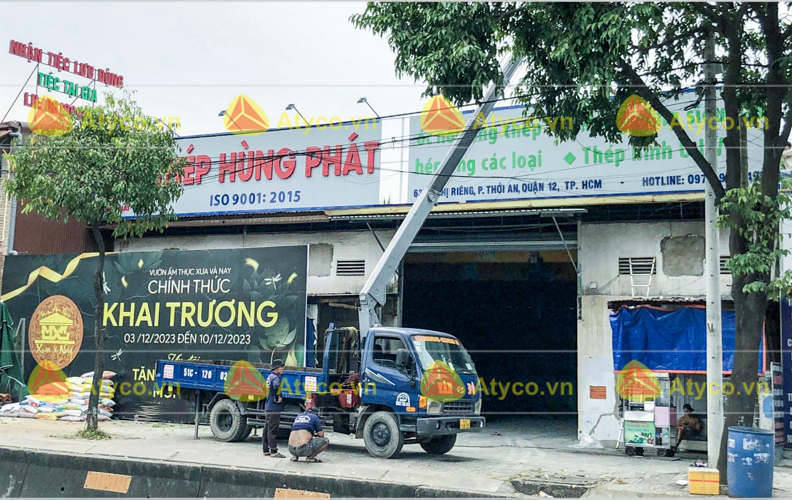 Báo giá bảng hiệu tôn sóng tại gia lai