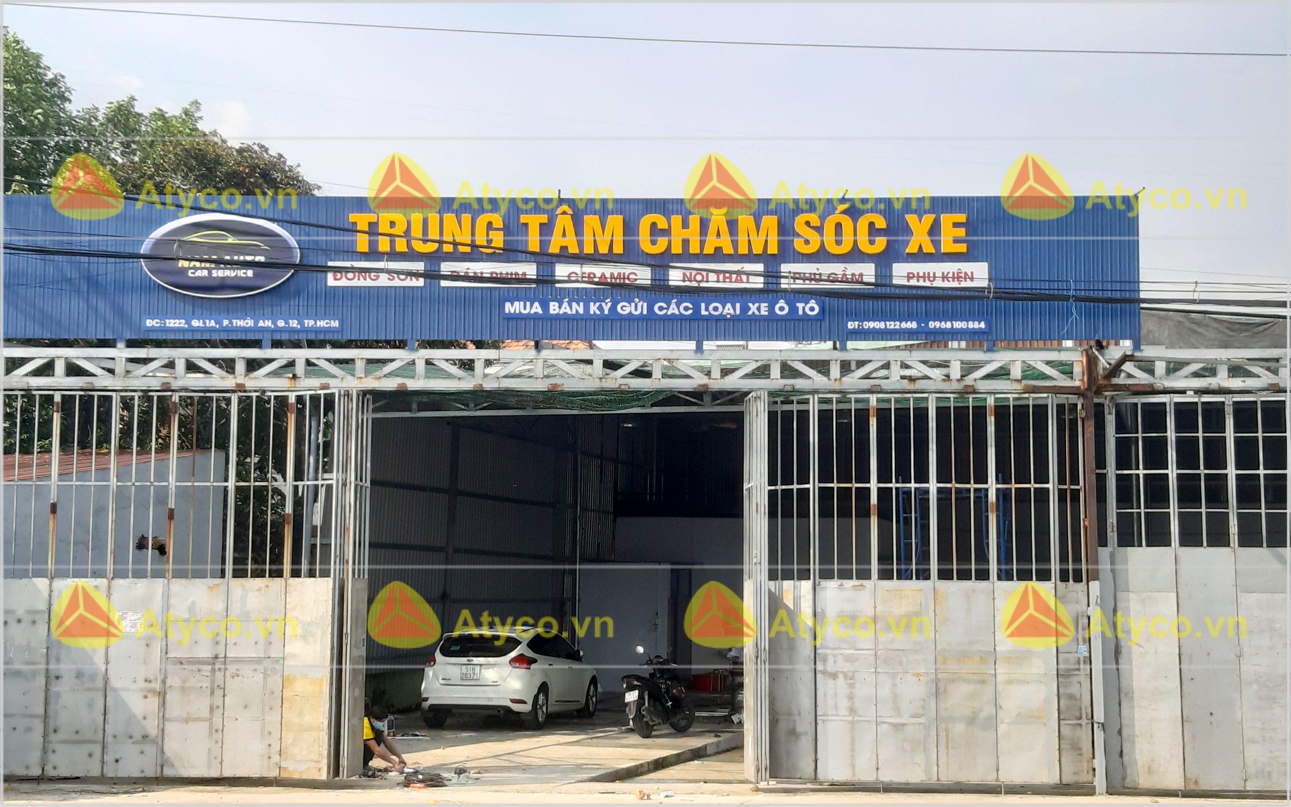Báo giá bảng hiệu tôn sóng tại gia lai