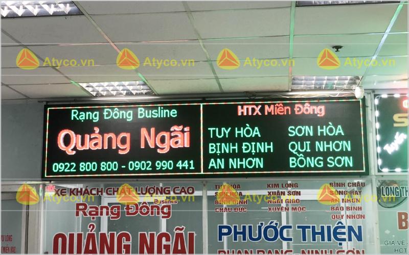 bảng đèn LED chạy chữ xe khách