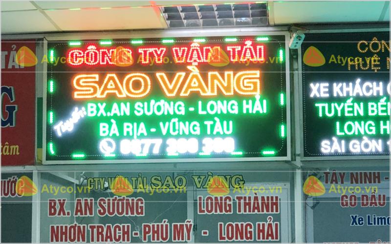 bảng đèn LED chạy chữ xe khách