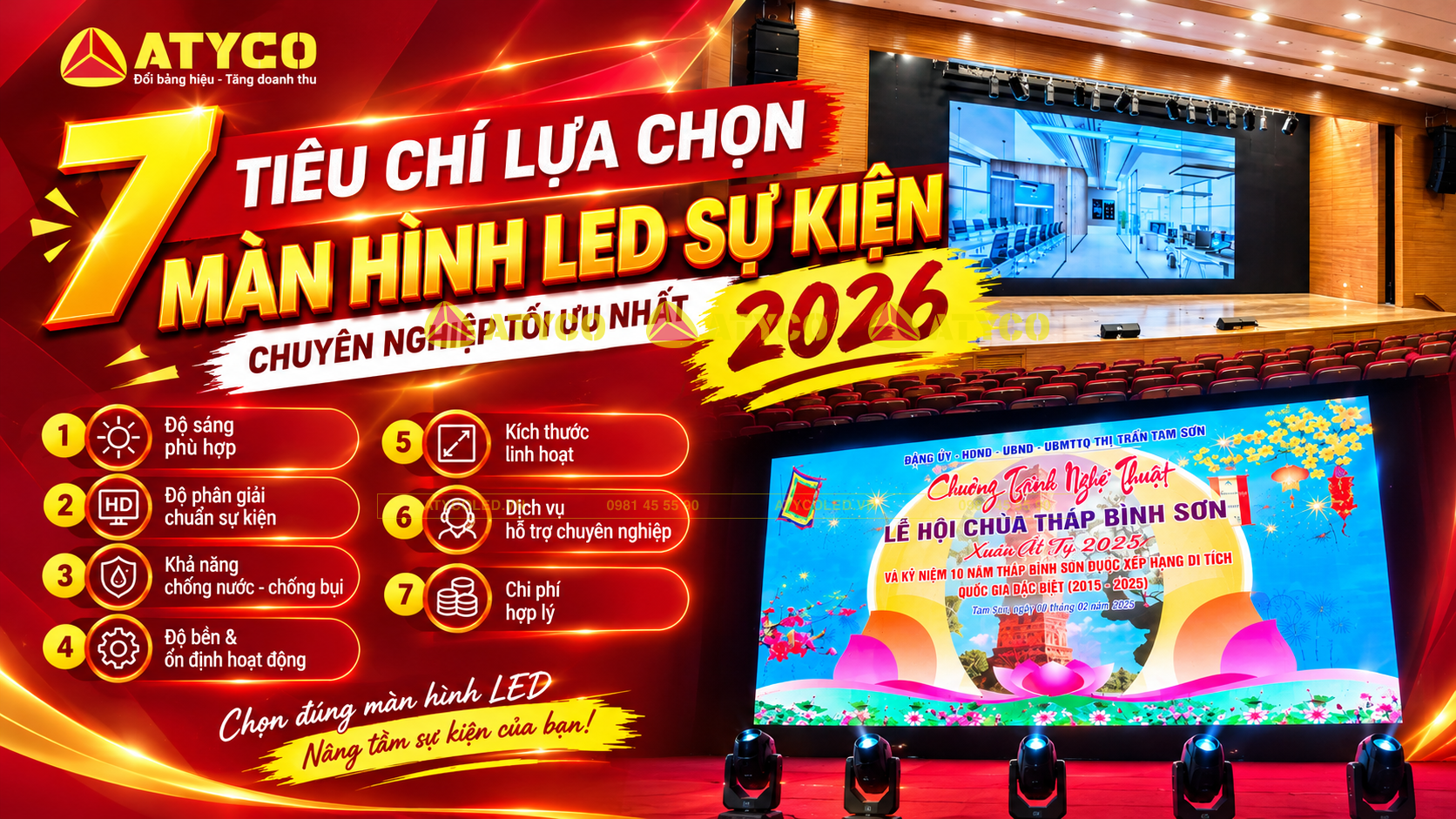 màn hình LED sự kiện chuyên nghiệp